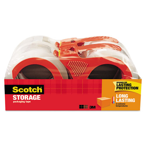 Labels | Scotch 3650S-4RD-6GC 1.88 in. x 38.2 yards 3 in. Core Storage Tape - Clear (4/Pack) image number 0