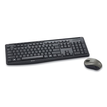 Verbatim 99779 2.4 Ghz Frequency/32.8 ft. Wireless Range Silent Wireless Mouse and Keyboard - Black