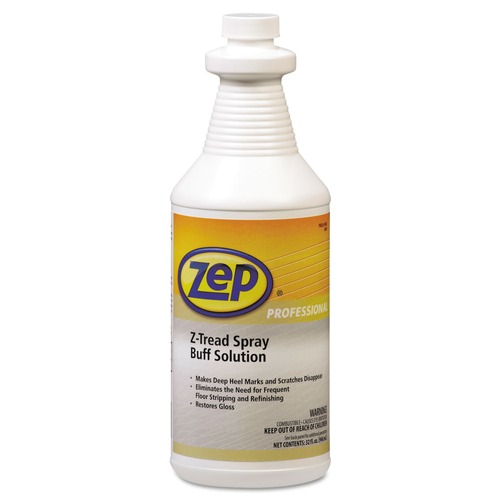 All-Purpose Cleaners | Zep Professional 1041424 1 qt. Bottle Z-Tread Buff-Solution Spray - Unscented (12/Carton) image number 0