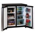 Breakroom Supplies | Avanti RMS551SS 5.5 CF Side by Side Stainless Steel Refrigerator/Freezer - Black image number 2
