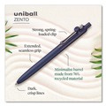 Back to School Sale | uni-ball 70663 Medium 0.7 mm Zento Retractable Gel Pen - Black Ink, Assorted Barrel (1-Dozen) image number 7
