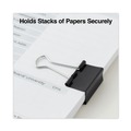 Binding Spines & Combs | Universal UNV11124 Binder Clips with Storage Tub - Medium, Black/Silver (24/Pack) image number 4