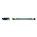 Pens | Schneider 190003 0.8 mm Xpress Fineliner Porous Point Stick Pen - Medium/Blue Ink/Blue/Green Barrel (10/Box) image number 3