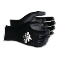 Cleaning Gloves | MCR Safety 9669M Economy PU Coated Work Gloves - Medium/Black (1-Dozen) image number 1