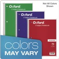 Notebooks & Pads | Oxford 65021 10.5 in. x 8 in. Sheets 3-Hole Punch Medium/College Rule Coil-Lock Wirebound Notebook - Randomly Assorted Cover Color image number 5