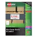 Labels | Avery 61505 Surface Safe 4 in. x 6 in. ID Labels - White (100/Box) image number 0