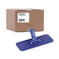Mops | Boardwalk BWK00405 4 in. x 9 in. Plastic Swivel Pad Holder - Blue (12/Carton) image number 3