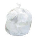 Trash Bags | Heritage Z8048WN R01 High-Density 45 Gallon 22 Microns 40 in. x 48 in. Waste Can Liners - Natural (25 Bags/Roll, 6 Rolls/Carton) image number 1