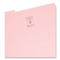 File Folders | Smead 17634 0.75 in. Expansion Assorted 1/3-Cut Tabs Legal Size Reinforced Top Tab Colored File Folders - Pink (100/Box) image number 2