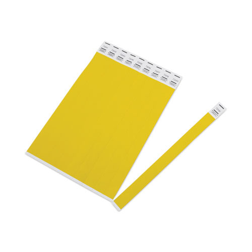 Office Accessories | Advantus 75444 10 in. x 0.75 in. Sequentially Numbered Crowd Management Wristbands - Yellow (100/Pack) image number 0