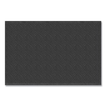 Apache Mills 60461190140000600 48 in. x 72 in. Ecomat Crosshatch Entry Mat - Charcoal