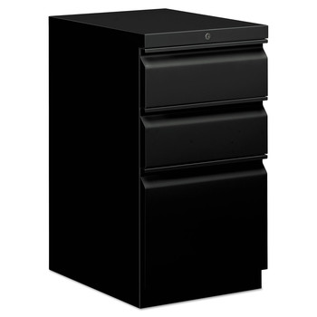 HON HBMP2B.P Three-Drawer 15 in. x 20 in. x 28 in. Mobile Box/Box/File Pedestal - Black