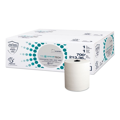 Paper Towels and Napkins | Papernet SOD410791 1-Ply 7.5 in. x 700 ft. DissolveTech Paper Towel - White (6/Carton) image number 0