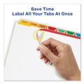 Dividers & Tabs | Avery 11419 8-Tab Color Tabs 11 in. x 8.5 in. Traditional Color Tabs Print and Apply Index Maker Clear Label Dividers (5/Pack) image number 3