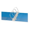 Binders | Universal UNV20753 11 in. x 8.5 in. 3 in. Capacity 3-Slant D-Ring View Binder - Light Blue image number 3