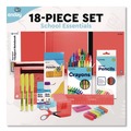 Arts & Crafts Supplies | enday 1319 Back to School Supplies Kit for Grades K-5 - Red (1-Kit) image number 3