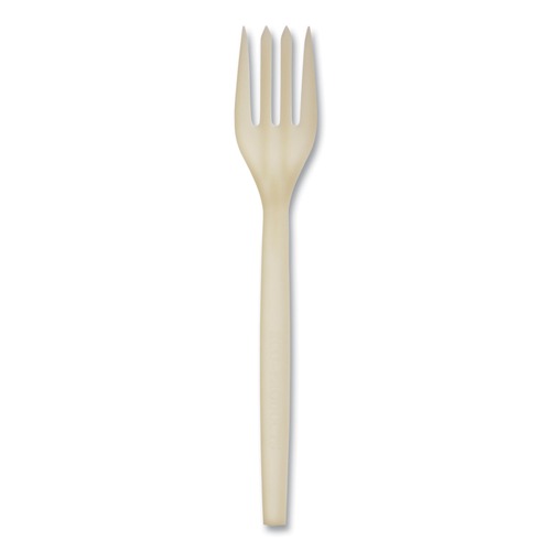 Just Launched | WNA EPS002 7 in. EcoSense Renewable Plant Starch Cutlery Fork (50/Pack) image number 0