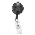 Label & Badge Holders | Advantus 75548 30 in. Extension Swivel-Back Retractable ID Card Reel - Black (12/Pack) image number 1