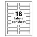 Labels | Avery 08425 0.94 in. x 3.44 in. Removable File Folder Labels with Sure Feed Technology - White (18/Sheet, 25 Sheets/Pack) image number 3