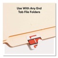 Labels | Smead 67082 1 in. x 1.25 in. L Color-Coded End Tab Filing Labels - White (500/Roll) image number 2