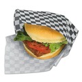  | Bagcraft P057800 12 in. x 12 in. Grease-Resistant Paper Wraps and Liners - Black Check (5000/Carton) image number 3