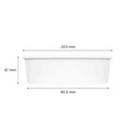 Food Trays, Containers, and Lids | Karat FP-PSB48 7.99 in. x 2.4 in. 48 oz. Paper Food Bucket - White (270/Carton) image number 3