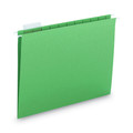 File Folders | Smead 64061 Colored Hanging File Folders, Letter Size, 1/5-Cut Tab, Green, 25/box image number 1