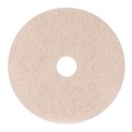 Just Launched | Boardwalk BWK4019NHE 19 in. Diameter Natural Hog Hair Burnishing Floor Pads - Tan (5/Carton) image number 0