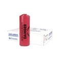 Trash Bags | Inteplast Group WSL3339R 33 gal. 1.3 mil 33 in. x 39 in. Institutional Low-Density Can Liners - Red (25 Bags/Roll, 6 Rolls/Carton) image number 0