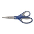 Arts & Crafts Supplies | Westcott 15554 8 in. Long 3.25 in. Cut Length KleenEarth Soft Handle Scissors - Straight Blue/Gray Handle image number 0