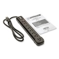Surge Protectors | Tripp Lite TLP74RB Protect It! 1,080 Joules 4 ft. Cord 7 AC Outlets Surge Protector - Black image number 6