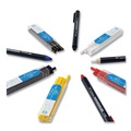 Back to School Sale | Tombow 51535 4.4 millimeter Wax-Based Marking Pencil - White Wax/Navy Blue Barrel (10/Box) image number 2