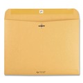 Envelopes & Mailers | Quality Park QUA38090 Redi-File 9 in. x 12 in. No. 90 Cheese Blade Flap Clasp/Gummed Closure Clasp Envelope - Brown Kraft (100/Box) image number 1