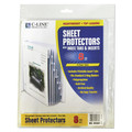 Sheet Protectors | C-Line 05587 11 in. x 8.5 in. 2 in. Heavy Sheet Protectors with Index Tabs - Clear Tabs (1-Set) image number 0