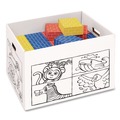 Arts & Crafts Supplies | Bankers Box 1231701 At Play Color in Toy Box Animal Design 1 Section 5.25 Cu Ft 28-in x 18-in x 18-in White/Black image number 4