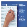 Labels | Avery 06520 Easy Peel 0.66 in. x 1.75 in. Mailing Labels with Sure Feed Technology - Glossy Clear (60/Sheet, 10 Sheets/Pack) image number 4