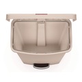 Trash & Waste Bins | Rubbermaid Commercial 1883460 Streamline 18-Gallon Resin Front Step Style Step-On Container - Beige image number 3