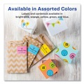 Labels | Avery 04331 2 in. x 2.63 in. Printable Color Labels with Sure Feed and Easy Peel - Assorted Colors (15/Sheet, 10 Sheets/Pack) image number 6