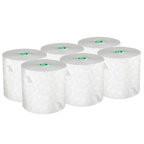 Paper Towels and Napkins | Scott 25700 1-Ply 1150 ft. Pro Hard Roll Paper Towels with Elevated Scott Design for Scott Pro Dispenser - Green Core Only (6/Carton) image number 0
