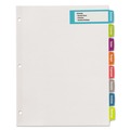 Dividers & Tabs | Avery 14441 11 x 8.5 Big Tab Printable Label 8-Tab Dividers - White/Large (20/Pack) image number 2