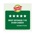 Sponges & Scrubbers | Scotch-Brite 426 4.5 in. x 2.7 in. 0.6 in. Thick Heavy-Duty Scrub Sponge - Yellow/Green (6/Pack) image number 3