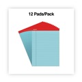 Notebooks & Pads | Universal UNV35880 50-Sheet 8.5 in. x 11 in. Colored Perforated Writing Pads - Wide/Legal Rule, Blue (1 Dozen) image number 2