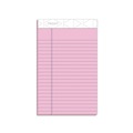 Notebooks & Pads | TOPS 63050 50-Sheet 5 in. x 8 in. Narrow Rule Prism plus Colored Writing Pads - Pastel Pink (12/Pack) image number 0