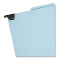 File Folders | Smead 65165 2 Dividers Legal Size FasTab Hanging Pressboard Classification Folders - Blue image number 2