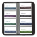 File Folders | Samsill 80850 Holds (160) 2 in. x 3.5 in. Cards 4.75 in. x 10.25 in. Professional Vinyl Business Card File - Black image number 5