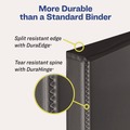 Binders | Avery 05301 3 Slant Rings 1 in. Capacity 11 in. x 8.5 in. Heavy-Duty Non Stick View Binder with DuraHinge - Light Blue image number 3