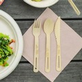 Cutlery | World Centric SP-BB-67 6.7 in. Bamboo Cutlery Spoon - Natural (2000/Carton) image number 5