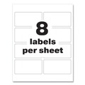 Labels | Avery 60539 PermaTrack 2 in. x 3.75 in. Laser Printers Destructible Asset Tag Labels - White (64/Pack) image number 5