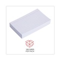 Flash Cards | Universal UNV47210EE 3 in. x 5 in. Ruled Index Cards - White (100/Pack) image number 5