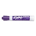 Washable Markers | EXPO 80008A Low-Odor Broad Chisel Tip Dry-Erase Marker - Purple (1-Dozen) image number 1